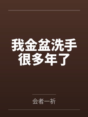 我金盆洗手很多年了封面