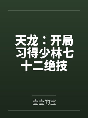 天龙:开局习得少林七十二绝技封面