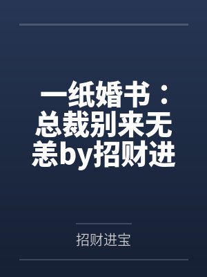 一纸婚书：总裁别来无恙by招财进宝林辛言封面